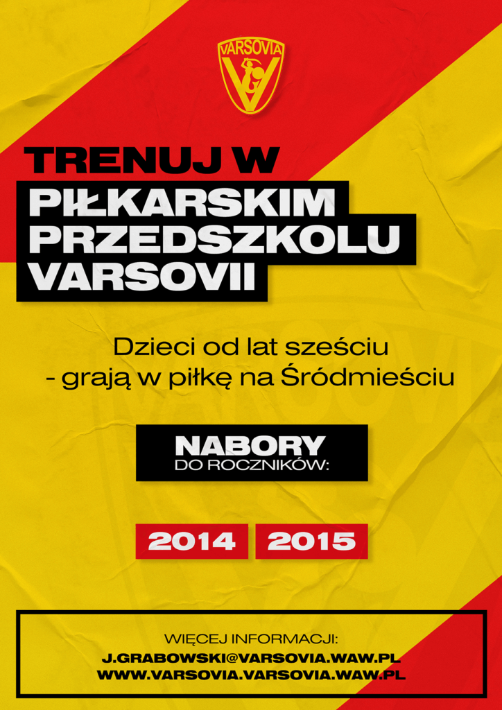 Plakat drużyna piłkarska Varsovia
